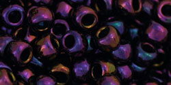 cc85 - perles de rocaille Toho 6/0 métallic iris purple (10g)