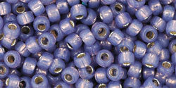 ccPF2124 - perles de rocaille toho 8/0 silver lined milky lavender (10g)