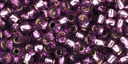 cc2219 - perles de rocaille Toho 8/0 silver lined light grape (10g)