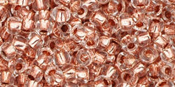 cc740 - perles de rocaille Toho 8/0 copper lined crystal (10g)