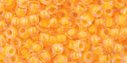 cc801 - perles de rocaille Toho 8/0 luminous neon tangerine (10g)