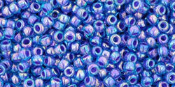 Achat cc1837 - perles de rocaille Toho 11/0 rainbow aqua/ opaque purple (10g)