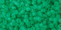 Achat cc72f - perles de rocaille Toho 11/0 transparent frosted dark peridot (10g)