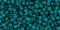 Achat cc7bdf - perles de rocaille Toho 11/0 transparent frosted teal (10g)
