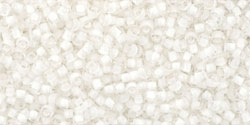 Achat cc981 - perles de rocaille Toho 15/0 inside colour crystal/snow lined (5g)