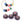 Grossiste en Perle rondelle donut ethnique en pate de verre brun violet 7-8mm (4)