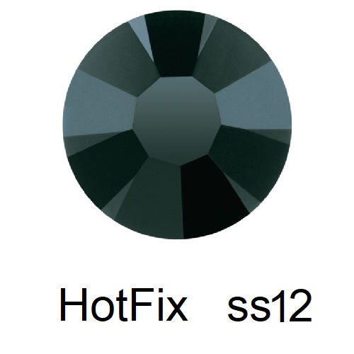 Perlin - Strass Hotfix, 14400 Pezzi, Nero, Jet, 3 Mm, SS10 - Foto 5