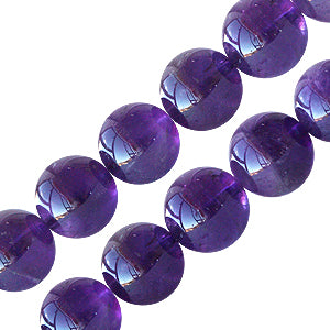Perles rondes en améthyste 12mm (6)
