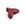 Vente au détail Pendentif Queue de Baleine Sculptée en Jaspe Rouge 15x13mm, Trou: 1mm (1)