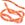 Vente au détail Perles Rondelles en Cornaline orange 6x4mm - Trou:1mm, fil 40cm (1)