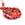 Vente au détail Perle nugget arrondi agate rouge teintée naturelle 8-13x7-8mm (1fil-39cm)
