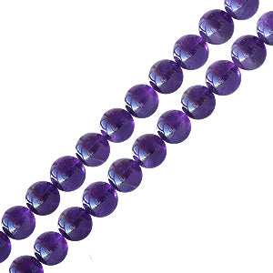 Perles rondes en améthyste 4mm sur fil (1)