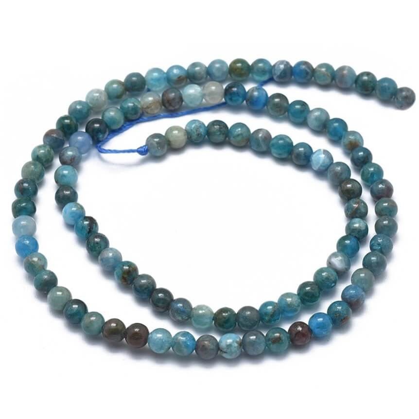 Fil De 39 Cm De Perles En Apatite - 57 Pièces, Olives/nuggets 5-10 Mm - Pour Création De Bijoux