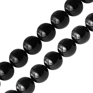 Perles rondes onyx black 8mm sur fil (1)