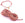 Vente au détail Cordon Coton Tressé ROSE Flash neon fluo - 2mm (3m)