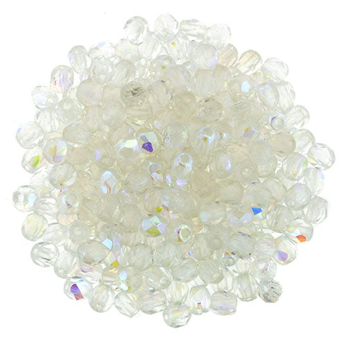Achat Perles facettes de boheme Cristal AB 2mm (30)