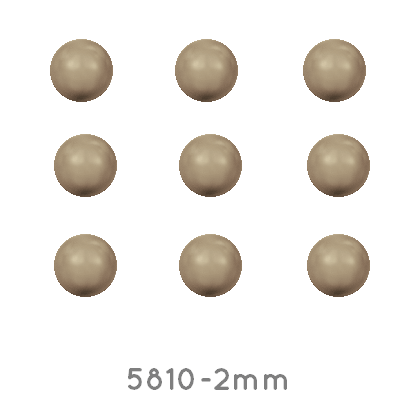 Perles Swarovski 5810 crystal Bronze Pearl 2mm (50)