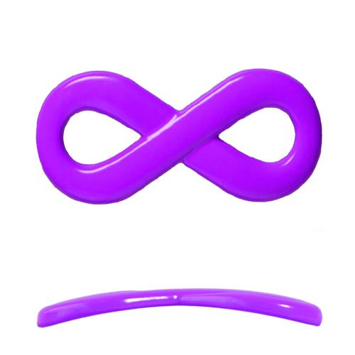 Achat lien infini pour bracelet violet 20x35mm (1)