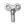 Grossiste en Charm clé plaqué argent 19x22mm (1)