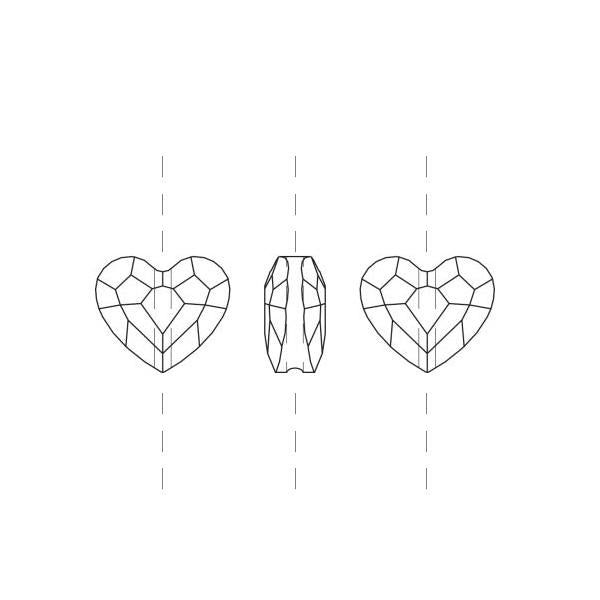 Swarovski 5741 Love bead blush rose 8mm (2)
