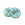 Vente au détail Perles en verre de Bohême libellule turquoise et picasso 17mm (2)