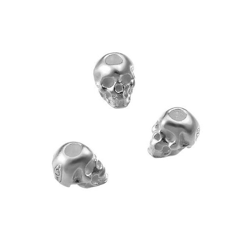 Achat Tête de mort perle, 5mm Argent 925 - trou 1.6mm (1)