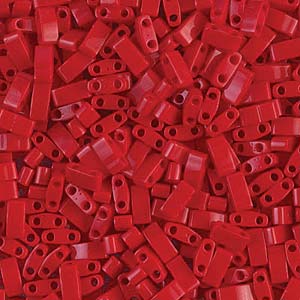 Achat cc408 -Miyuki HALF tila perles Opaque Red 2.5mm (35 perles)