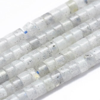 Heishi rondelle en Labradorite clair 3x2mm (20 perles)