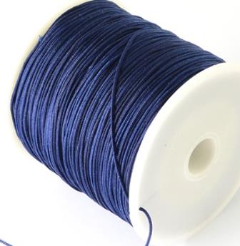 Achat Fil cordon polyesther 0,8mm -Bleu de prusse - vendu par 3m