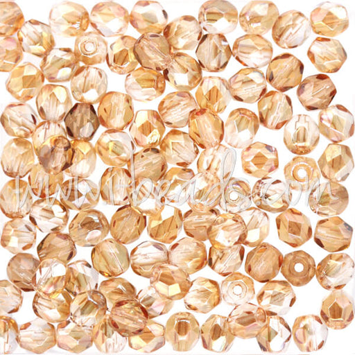 Achat Perles facettes de bohème crystal celsian 4mm (100)