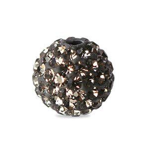 Perle style shamballa ronde deluxe black diamond 6mm (1)