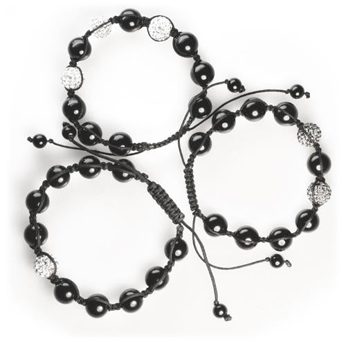 DIY 3 bracelets style shamballa