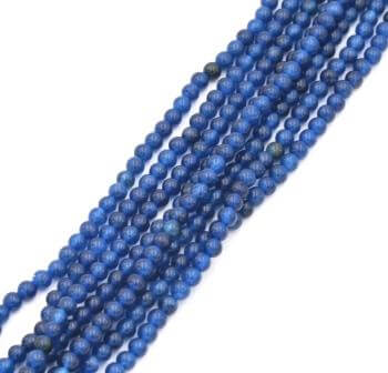 Jade naturel Perles Rondes Bleu SAPHIR 3mm sur fil 140 perles trou:0.6mm(1 fil)