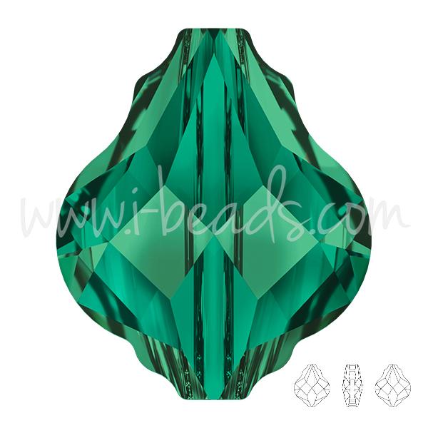 Perle Swarovski 5058 Baroque emerald 14mm (1)