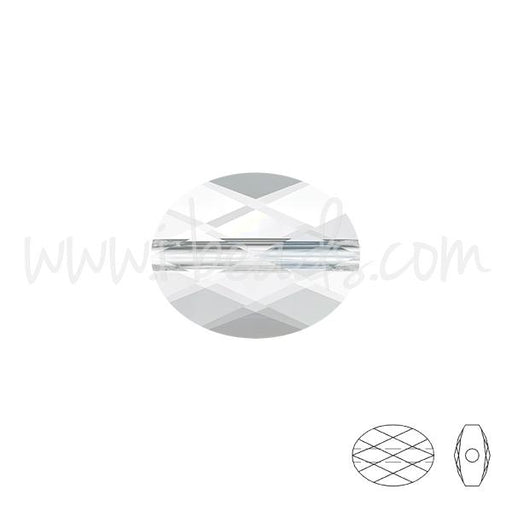 Achat Perles mini ovales Swarovski 5051 crystal 8x6mm (2)