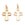 Grossiste en Petite croix breloque en laiton doré or fin - 12x8mm (1)