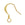 Vente au détail Boucles d'oreilles Crochets métal doré or fin qualité 16mm (4)