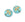 Vente au détail Perles en verre de Bohême libellule turquoise mate laiteuse et doré cuivré 12mm (2)