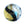 Vente au détail Perle de Murano ronde noir bleu et argent or 12mm (1)