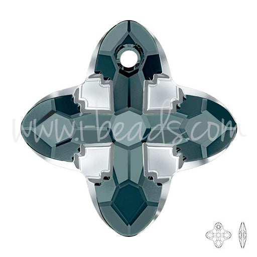 Achat Pendentif Swarovski 6868 cross tribe graphite light chrome Z 24mm (1)