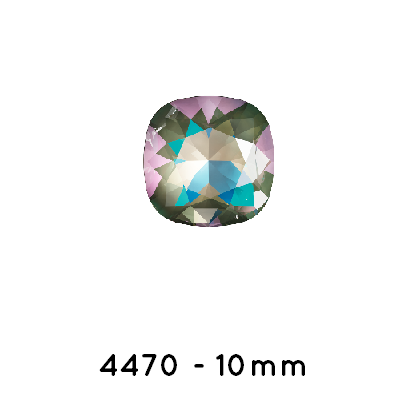 Achat Swarovski 4470 Cushion Square Crystal Army Green Delite-10mm (1)