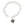 Vente au détail Chaine d'extension coeur argent 925 80mm (1)