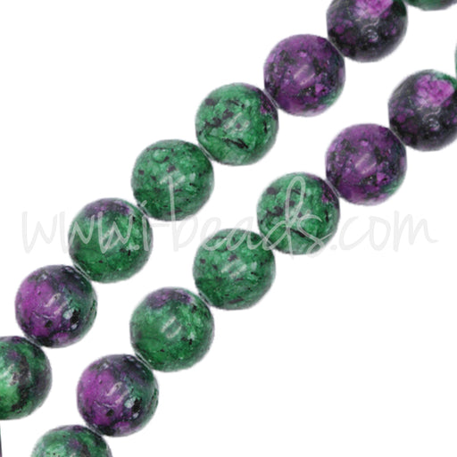 Achat Perles rondes rubis zoisite chinoise 10mm (1)