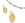 Vente au détail Médaille breloque pendentif coeur ethnique doré qualité 8mm (2)