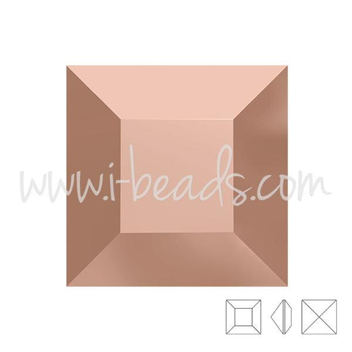 Achat Swarovski Elements 4428 Xilion square crystal rose gold 8mm (1)