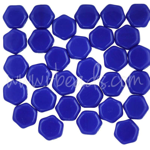 Achat Perles Honeycomb 6mm royal blue opaque (30)