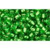 Achat cc27 - perles de rocaille Toho 8/0 silver lined peridot (10g)