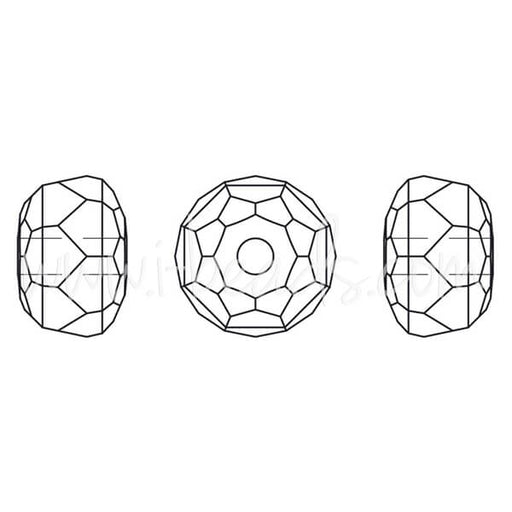 Achat Perles Swarovski 5045 Rondelle crystal 6mm (6)