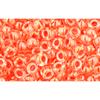 cc802 - perles de rocaille toho 8/0 luminous neon orange (10g)