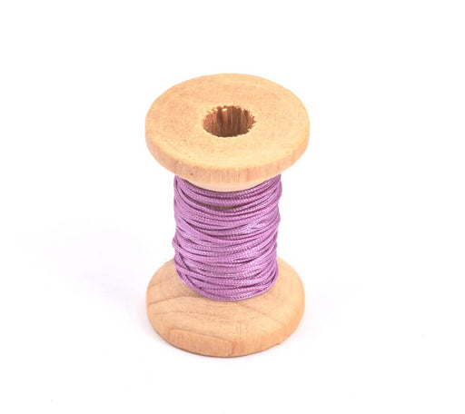 Cordon satin tressé violet 0.5mm, 3m (1)